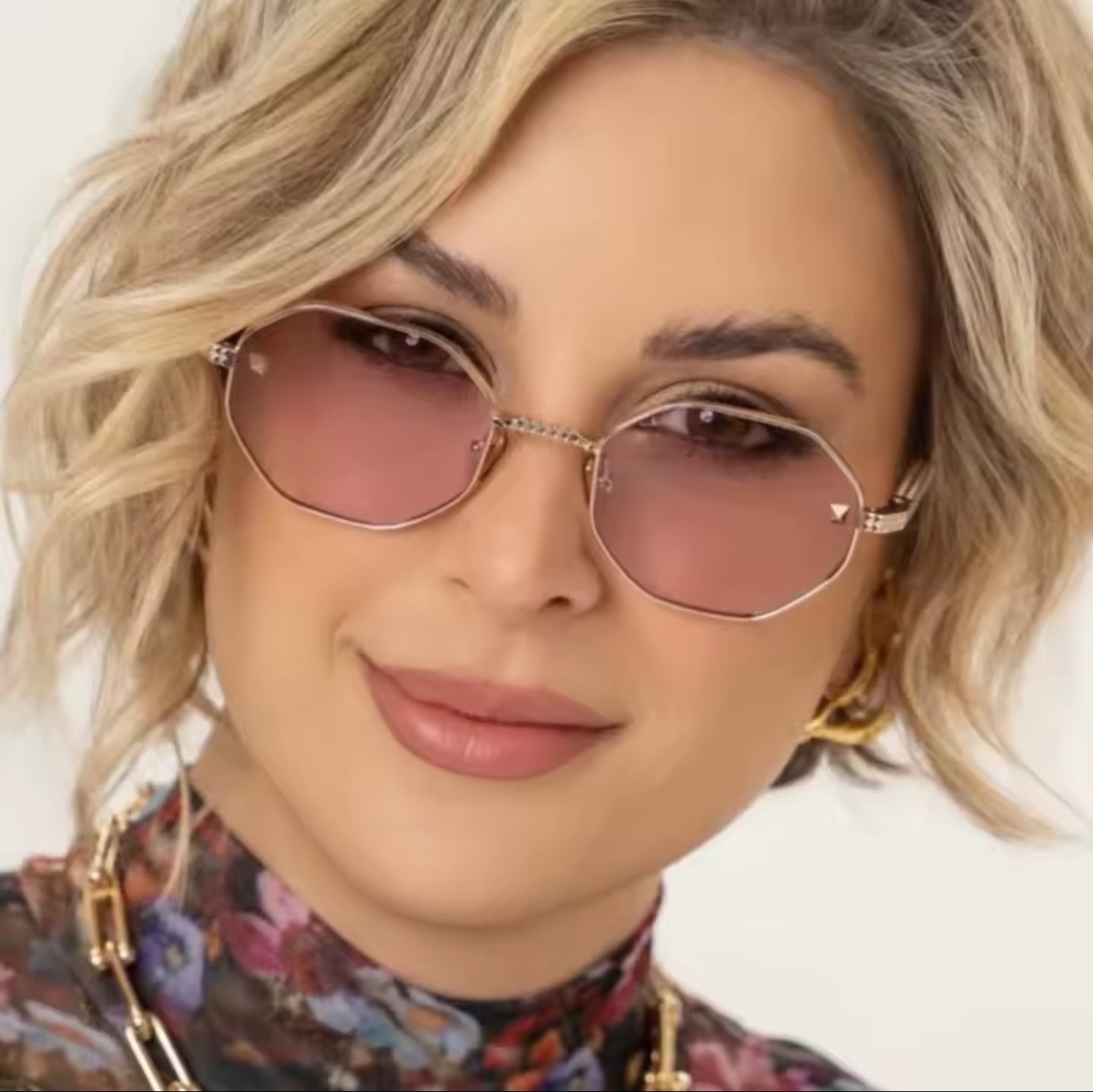 Lunettes de soleil octogone